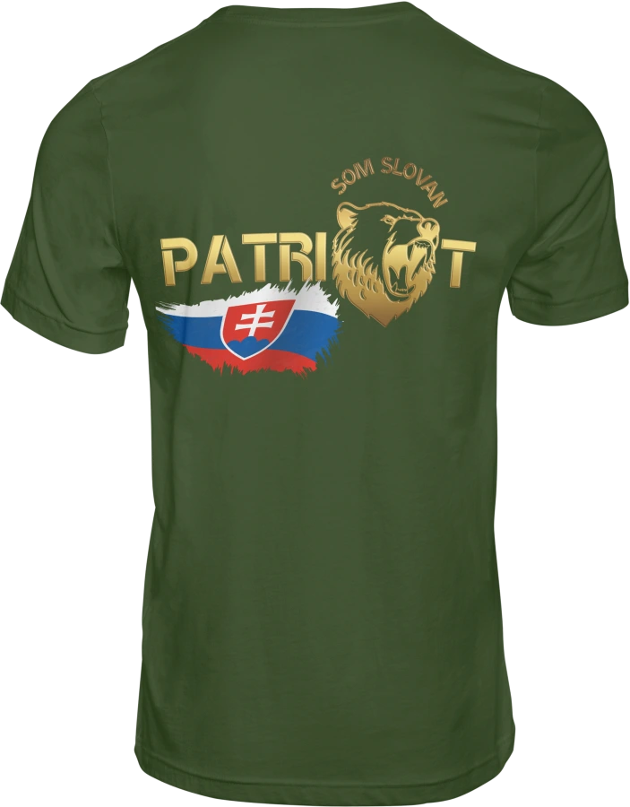 Pánske tričko SOM SLOVAN PATRIOT khaki