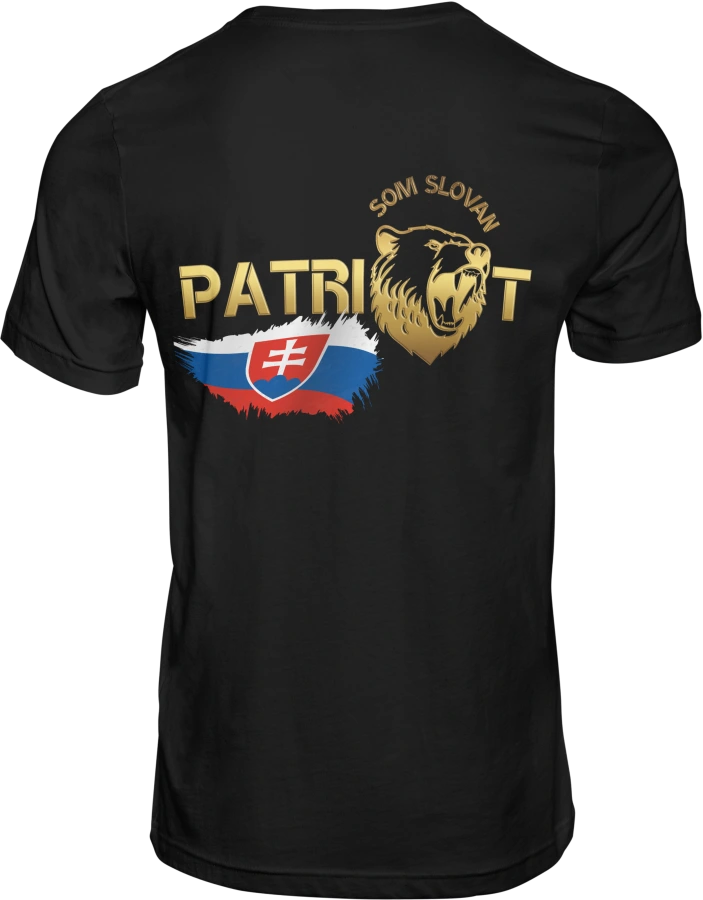 Pánske tričko SOM SLOVAN PATRIOT čierne