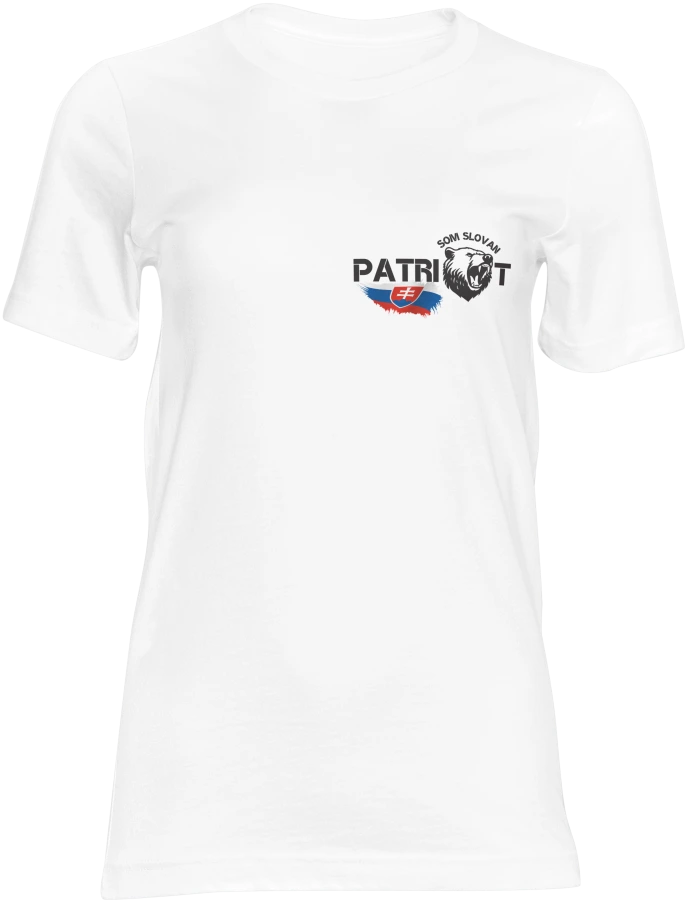 Dámske tričko SOM SLOVAN PATRIOT biele