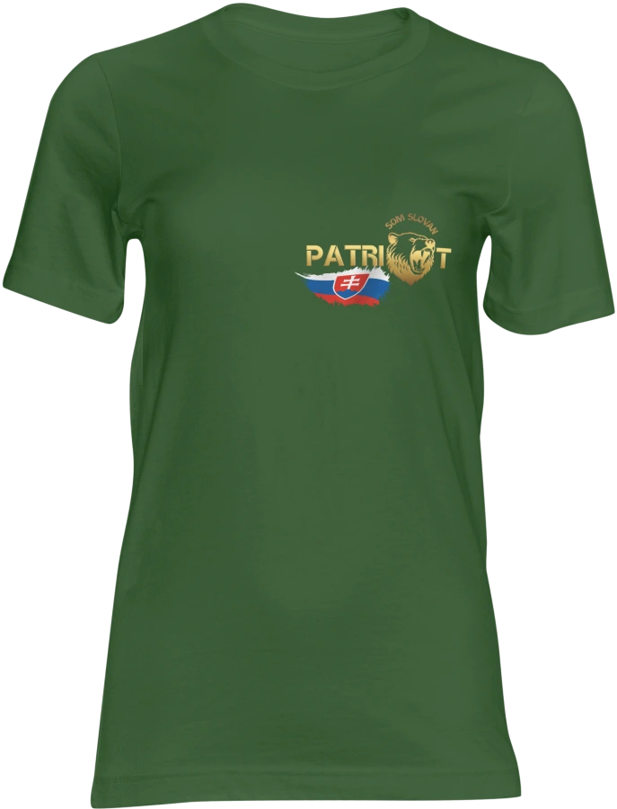 Dámske tričko SOM SLOVAN PATRIOT khaki
