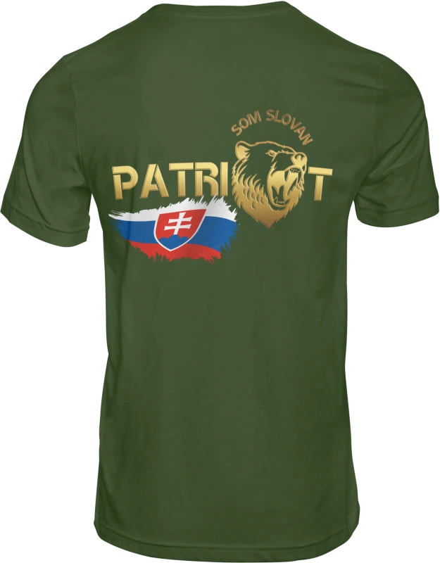 Pánske tričko SOM SLOVAN PATRIOT khaki