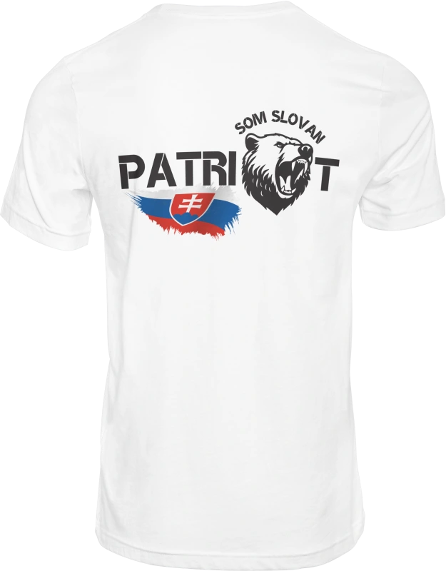 Pánske tričko SOM SLOVAN PATRIOT biele