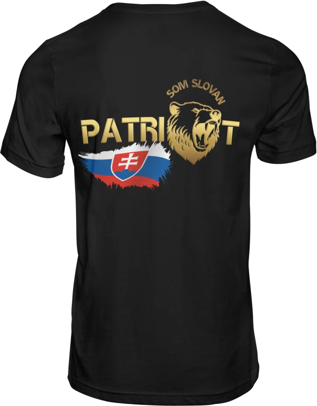 Pánske tričko SOM SLOVAN PATRIOT čierne