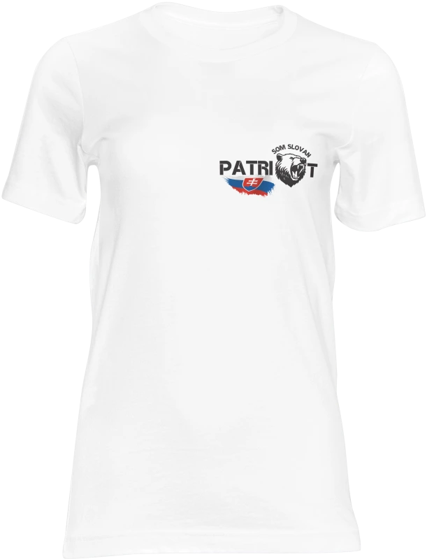 Dámske tričko SOM SLOVAN PATRIOT biele