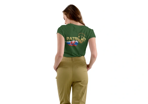 Dámske tričko SOM SLOVAN PATRIOT khaki 1